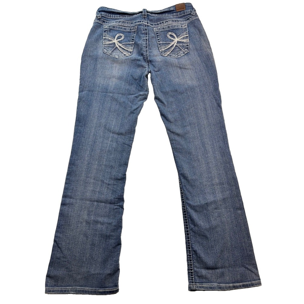 WallFlower Bootcut Jeans Womens 13 Long Luscious Curvy Fit Embroidered Pocket